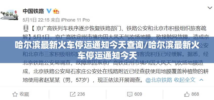 哈尔滨最新火车停运通知今天查询/哈尔滨最新火车停运通知今天