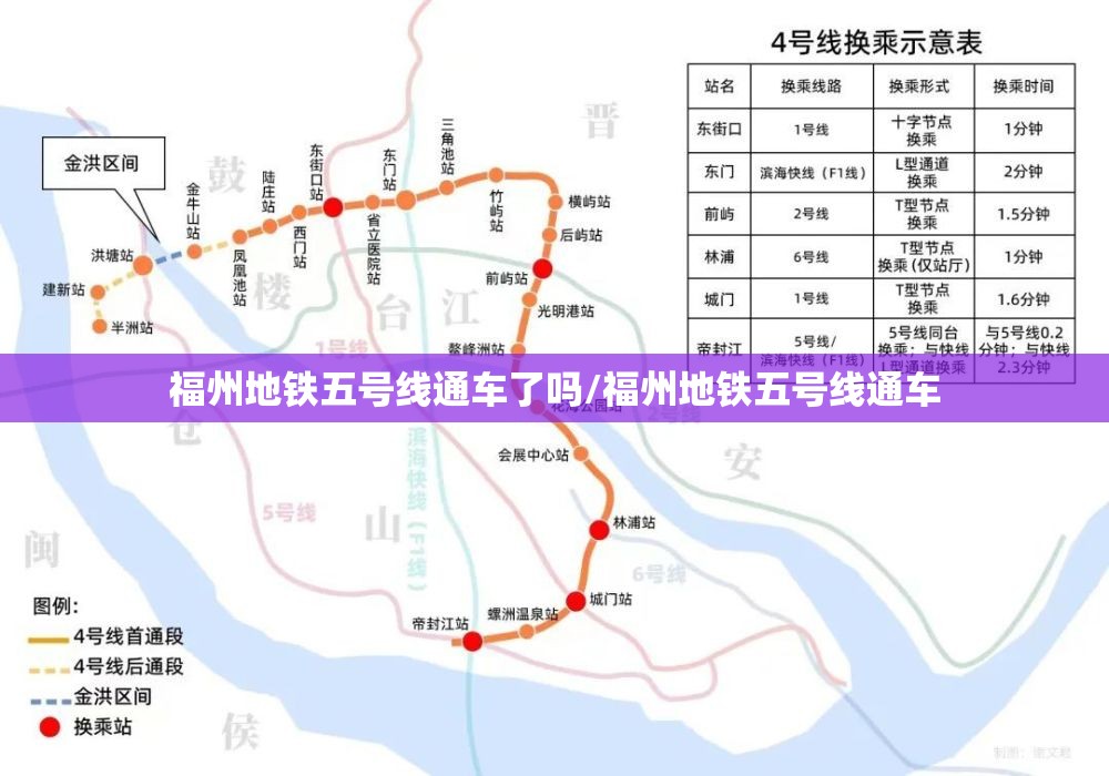 福州地铁五号线通车了吗/福州地铁五号线通车