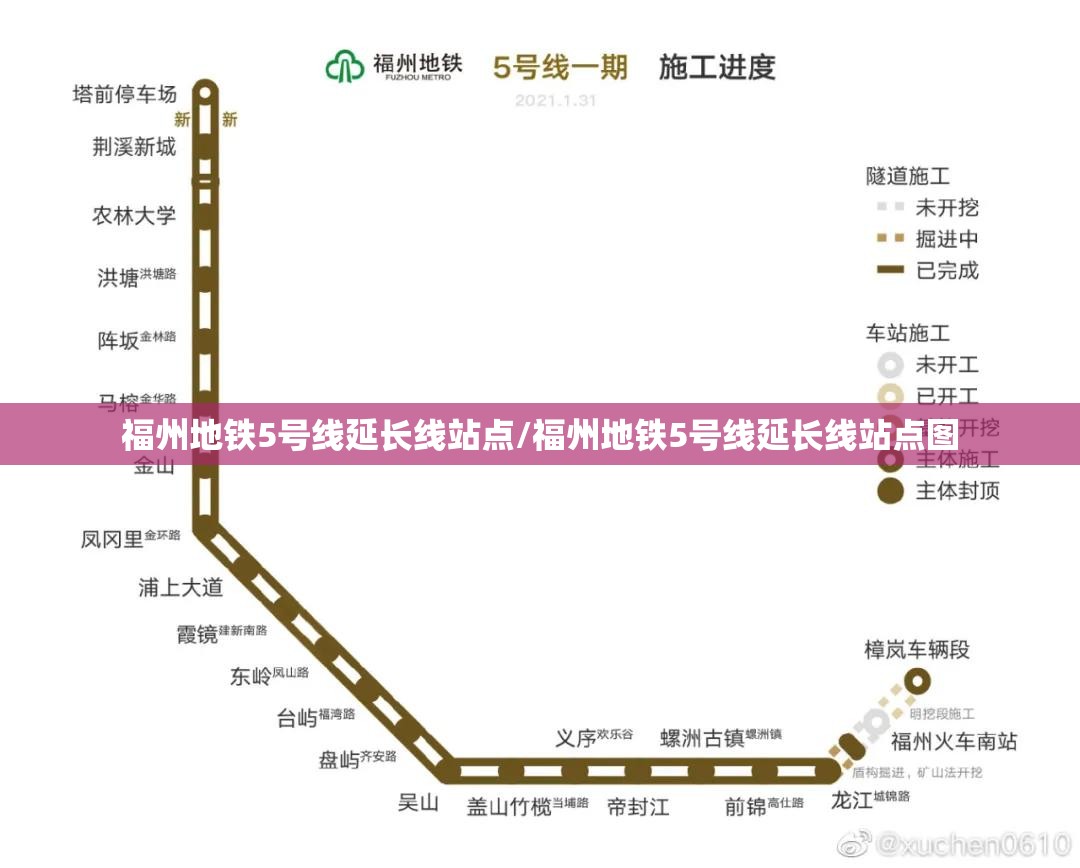福州地铁5号线延长线站点/福州地铁5号线延长线站点图